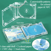 Porte-clés personnalisé en vinyle SUNSHING, breloques NFC pour étui de CD, mini CD DIY avec couverture d'album Kpop, cadeau pour les fans de musique