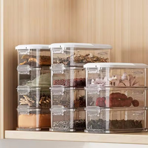 Fiambreras transparentes de gran capacidad, organizador de cocina, caja de almacenamiento de alimentos secos, contenedores de almacenamiento de cocina, artículos para el hogar - Product Image 2