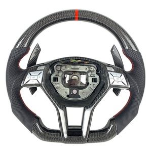 Volante de Fibra de Carbono Real a <span class=keywords><strong>Precio</strong></span> de Fábrica para <span class=keywords><strong>Mercedes</strong></span> Benz <span class=keywords><strong>AMG</strong></span> A45 W204 W212 W218 W116 C a GLC CLS - Product Image 5