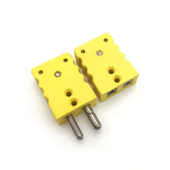 K Type Thermocouple Connector Female Plug Male Plug Pair Temperature Sensor Adapter