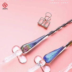 <span class=keywords><strong>ปากกา</strong></span>จุ่มหมึกแก้ววินเทจ Xinghua หมึกกลิตเตอร์เรือง<span class=keywords><strong>แสง</strong></span>สีรุ้ง รุ่น 18 มม. สำหรับการเขียนพู่กันจีน ชุดของขวัญต้อนรับเทศกาลวันหยุด - Product Image 2