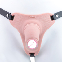 ANOSX, nuevo estilo, pene portátil con silicona Platino, tres tipos diferentes, juguete sexual para adultos, pene portátil para hombres y mujeres
