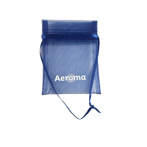 Pochette cadeau en organza avec cordon de serrage, recyclable, impression sérigraphique acceptable, pour bijoux, avec logo - Product Image 1