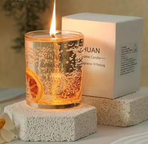 Decorazione per la casa di lusso su misura trasparente <span class=keywords><strong>candele</strong></span> di cera <span class=keywords><strong>Gel</strong></span> trasparente tazza di vetro aromaterapia <span class=keywords><strong>candele</strong></span> profumate di soia - Product Image 5