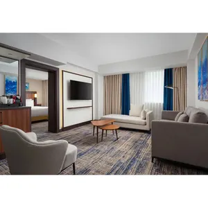 Manufacturer ODM Hotel Bedroom Furniture Set Camas de Hotel for Luxury Resort Room