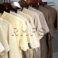 T-shirts en coton pour hommes à col rond, coupe classique, personnalisables, 100% coton double mercerisé brillant