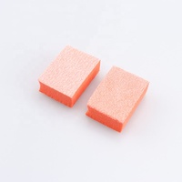 Mini bloc polissoir à ongles orange jetable, double face, grain 100/180, pour kit de manucure, avec logo personnalisé, outils professionnels pour ongles