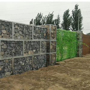 Panier en gabion soudé à gros maillage, galvanisé, pour murs en <span class=keywords><strong>pierre</strong></span>, cage en maille, panier en fil de fer pour jardin, clôture pour aménagement paysager extérieur - Product Image 4