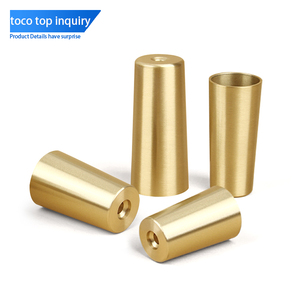 Copri Gambe in Acciaio Inox e Ottone Toco, Protezioni per Tavoli e Sedie, Copri Piedi Dorati Antiscivolo per Mobili - Product Image 4