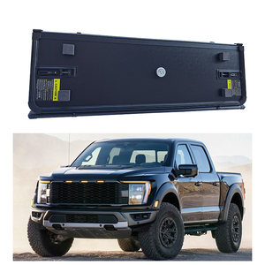 Fibra de vidrio sólido duro Tri-fold Tonneau cubierta exterior cubierta de cama de camión personalizada Ford F150 6.5FT Compatible Ranger Pickup <span class=keywords><strong>Tundra</strong></span> Isuzu - Product Image 1