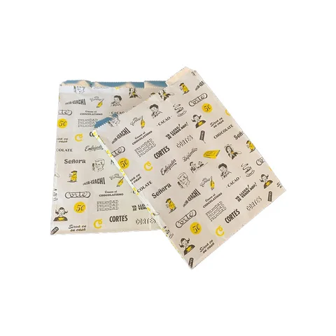 Tasty Bags Fries Packaging Foil Lined Paper Disposable Food Grocery Retail Kebab Bag
