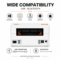 Imprimante d'étiquettes thermiques directes A70 3 pouces 203 DPI 180 mm/s USB Bluetooth pour codes-barres et expédition, idéale pour entrepôts et e-commerce
