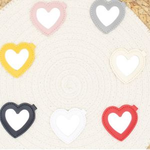 Wholesale Portable Colorful Mirror Bag Pendant Customizable Fashion Bag <b>Charm</b> <b>Keyring</b> Cute Heart PU Leather Mirror Keychain - Product Image 2