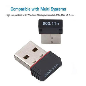 150Mbps Wireless USB WiFi <b>Adapter</b> External Mini Internet Network Card <b>LAN</b> Dongle with Wi-Fi Antenna for Laptop Stock Product - Product Image 3