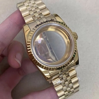 Kit de Modification de Mouvement NH35/36 pour Montres Seiko Personnalisées – Boîtier en Acier Inoxydable de 36 mm et Bracelets/Sangles en Métal de 39 mm avec Loupe