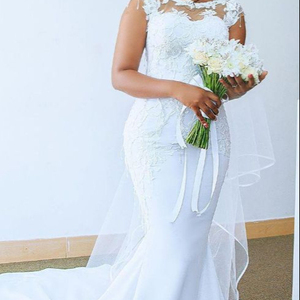 S467A 2025 Custom Made <b>Lace</b> Wedding Gown Bride Vestido De Noiva With Chapel Train Printed Technique Ball Gown Dresses - Product Image 3