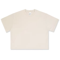 T-shirts courts amples personnalisés avec logo pour hommes, 100 % coton épais, coupe oversize, vente en gros pour l'été