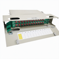 Tray Distribusi Serat Optik ODF 48-port Panel Patch Terminal Serat Optik