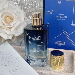 Blue Talisman Eau De Parfum Unisex Floral Amaderado Oud Wood Spray 100ml Larga Duración Lujoso Líquido Botella de Vidrio Azul Tapa Dorada Regalo - Product Image 3