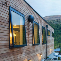 Fenêtre de maison passive à triple vitrage en aluminium à rupture de pont thermique, de haute qualité, de style européen et à haute efficacité énergétique