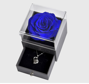 Bảo quản màu Đỏ bất Rose với Acrylic Bìa Ngày Valentine kỷ niệm ngày cưới sinh nhật lãng mạn hộp quà tặng đồ trang sức - Product Image 6