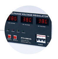 Régulateur de tension automatique triphasé ZHONGSHAN KEBO PT3 AC AVR, type servomoteur compensé, affichage numérique, 98 %, 50/60 Hz