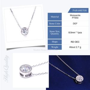 Live Promotion Bijoux de collier en or et diamant de laboratoire personnalisés en diamant et moissanite - Product Image 4