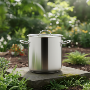 Pentola Classica Chef da 12 Quarti in Acciaio Inossidabile con Coperchio, Grande Capacità, Design Moderno - Product Image 3