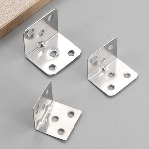 Supports d'angle en acier inoxydable à 90 degrés, supports d'étagère à angle droit, connecteurs renforcés, accessoires de quincaillerie pour meubles - Product Image 3