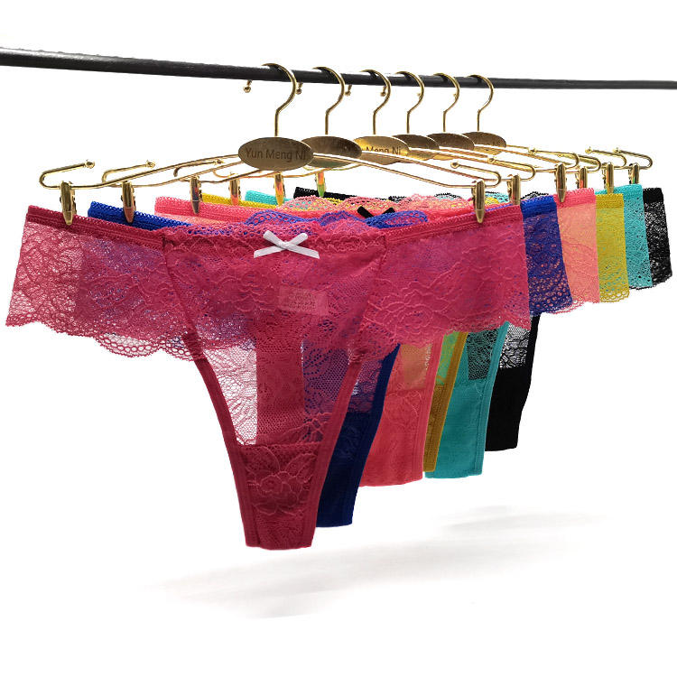 Wholesale Ladies Panties Lace Sexy Lingerie Underwear Women's T-back Thongs