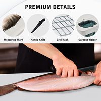 Table pliante multifonctionnelle pour le nettoyage du poisson/table à filets avec deux éviers