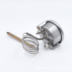 Termómetro Capilar de Acero Inoxidable 0-500°C con Esfera Redonda, Medidor de Temperatura para Horno de Pizza, Sensor de Aleación de Cobre y Plata - Product Image 2