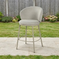 Tabouret de bar en tissu au design moderne et populaire, chaises de bar en métal doré (BC-166)