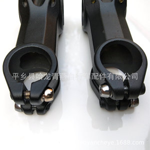 Bicycle Stem Aluminum 31.8mm Black High Strength for <b>Machining</b> Mountain Bike Accessory 46-55mm - Product Image 5