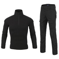 Vente en gros d'uniformes de camouflage tactique, chemises et pantalons de combat en plein air, vêtements bleu marine noir, uniforme tactique