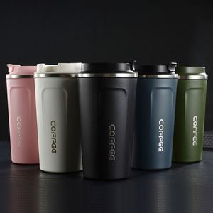 Gobelet de voyage isotherme en acier inoxydable à double paroi réutilisable de 12 oz au design minimaliste, avec couvercle en céramique et logo personnalisé - Product Image 3