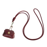 Dompet Mini Kulit Liontin Kalung Tas Penyimpanan Earphone Kelas Atas Niche Lanyard Dompet Mini Liontin Fashion
