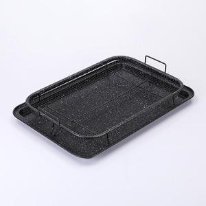 Rectangular Grill Pan With Wire <b>Rack</b> Non Stick <b>Baking</b> Tray For Home And Commercial Use - Product Image 3