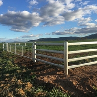 Panneaux et portails de clôture en acier métallique thermolaqué pour bétail, ferme, enclos, cour, clôture pour chevaux - Facilement assemblables