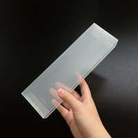 Étui à crayons transparent en twill, boîte de rangement pour fournitures scolaires, boîte pliable en PVC