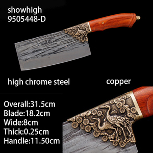 Cuchillo de chef chino de acero con alto contenido de cromo, cuchillo para rebanar con bolster de corona roja 9505448 - Product Image 3