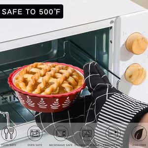 4 packs de mini-moule à tarte en céramique florale colorée de <span class=keywords><strong>6</strong></span> pouces à bord cannelé pour les bonbons et la pâtisserie. - Product Image 3