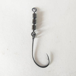 Tripla <span class=keywords><strong>figura</strong></span> otto anelli alla rinfusa modello Premium ganci per la bocca di cavallo barbiere grandi occhi esca Spinner ami per la pesca - Product Image 1