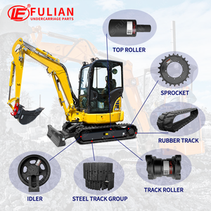 Rakitan Sepatu Rantai <span class=keywords><strong>Excavator</strong></span> Mini <span class=keywords><strong>PC75</strong></span> PC75MR6 dengan Sepatu untuk Rantai Karet <span class=keywords><strong>Komatsu</strong></span> - Product Image 6