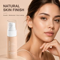 Stock disponible, OEM ODM, logo personnalisé, fond de teint liquide minéral 6 teintes, SPF30, couvrance lisse, prix de gros, approvisionnement en vrac, maquillage pour le visage