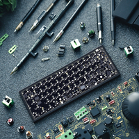 GK61 seri Fr4 papan sirkuit cetak Diy 60% casing Keyboard Tipe c Rgb Hotswap kabel mekanis Pcb Keyboard Pcba