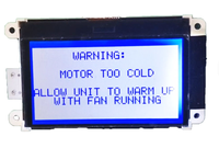 Modul LCD Aikesi Custom 3 Inci 128x64 LED Putih ST7567 COG FPC 30-Pin Panel Grafis Negatif STN Sudut Pandang 12H