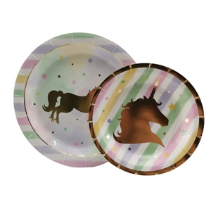 <span class=keywords><strong>Kit</strong></span> de <span class=keywords><strong>vaisselle</strong></span> <span class=keywords><strong>jetable</strong></span> en papier pour 8 personnes, comprenant des gobelets, des assiettes et des serviettes en papier - Product Image 5