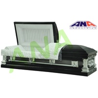 Artículos Funerarios, Ataúd de Acero Cepillado en Color Cobre, Ataúdes y Féretros Metálicos de Estilo Americano