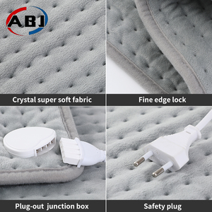 Coussin chauffant électrique matelassé avec contrôle de la température, utilisation quatre saisons, 100% polyester, prise EU pour la maison - Product Image 3